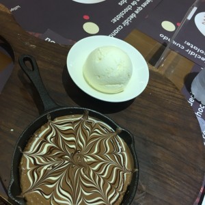El placer culposo del chocolate! browning cooking a pan