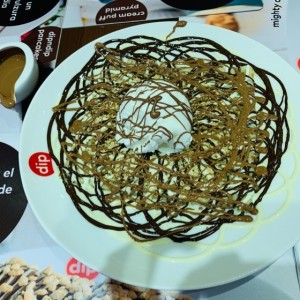 Triple chocolate crunchy crepe