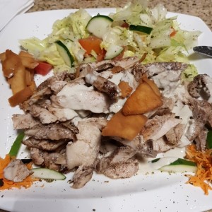 Shawarma en Plato fuerte