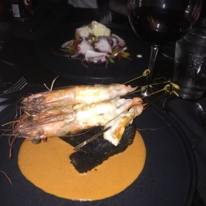 langostinos con yuca