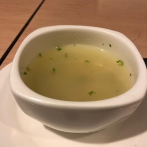 Sopita de entrada.