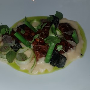 Pulpo en espuma de Yuca