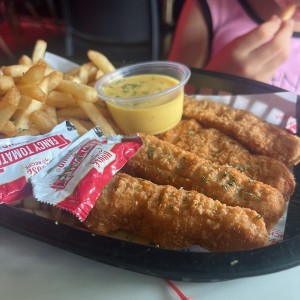 Menu de niños - deditos de pollo