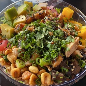 chicken teriyaki poke