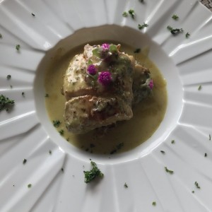 Pedcado al curry y leche de coco