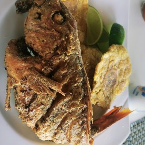 Pargo rojo frito