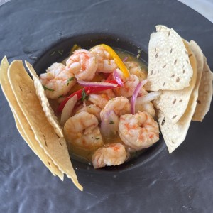 Ceviche de camarón 
