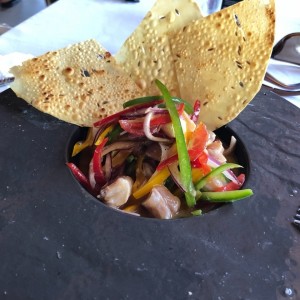 ceviche de dorado.
