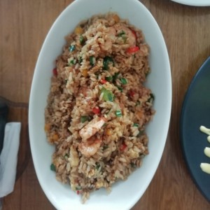 Chaufa de camarones