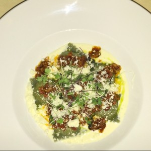 raviolis de gallina de patio 