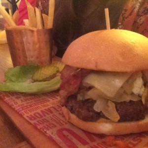 bourbon black and bleu burger 