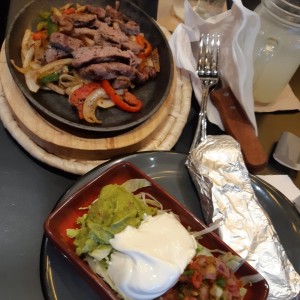 sizzling fajitas de res