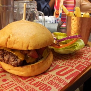 hamburguesa chesse bacon!!