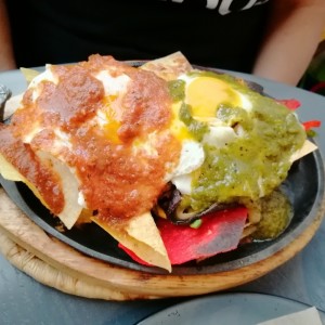 Nachos con huevos