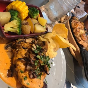 pollo con vegetales