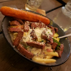 Penne con arrachera