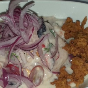 Ceviche con coco