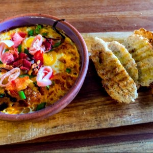 baked eggs prosciutto