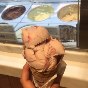 Helado de fresa