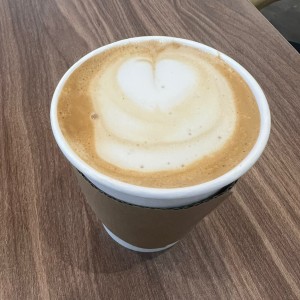 Capuchino con leche de almendra