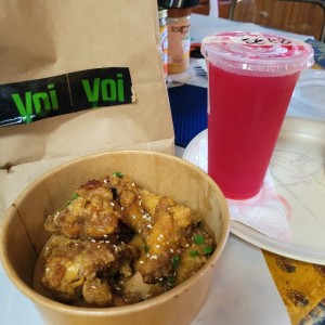 alitas miel y mantequilla y te remolacha