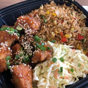 Korean Fried Chicken w/ rice