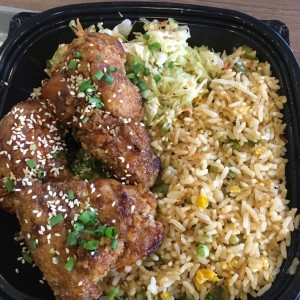 pollo frito koreano con miel