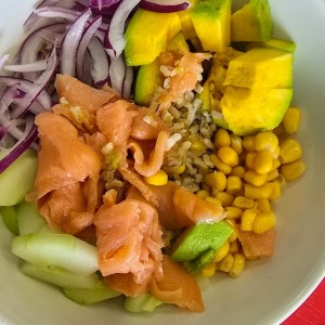 Bowl con mi selección - Salmón