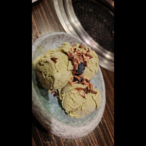 Helado de matcha