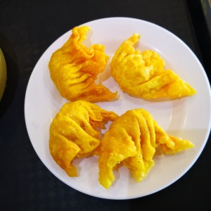 wanton relleno de camarones