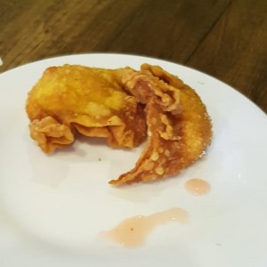wanton relleno de camaron