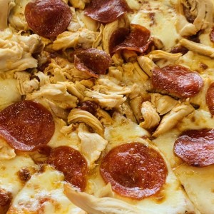 Pizza pollo rostizado