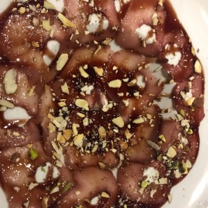 Carpaccio de peras