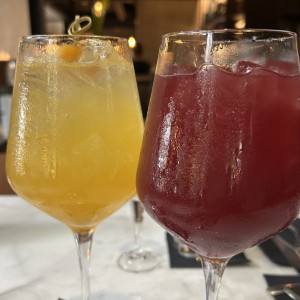 Sangria blanca y roja