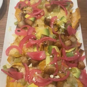 Nachos pork belly