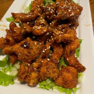Whiskey Glaze Sesame Chicken Strips