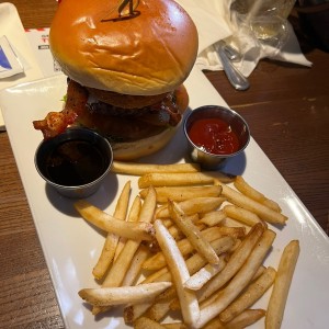 Mushroom Onion Swiss Buger