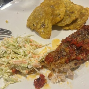Corvina al ajillo