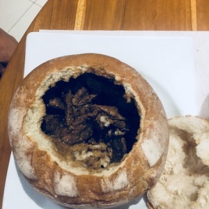 Panecook de lomito a la pimienta