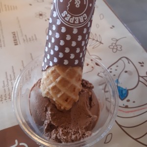helado de chocolate