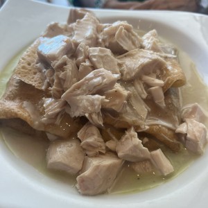 Crepe de pollo y espinacas