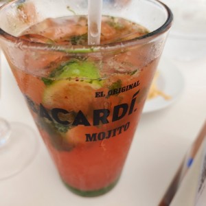 Mojito de fresa sin alcohol