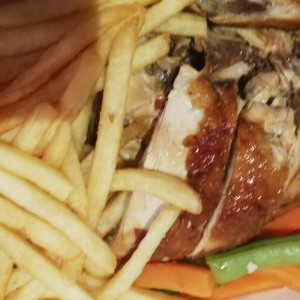 Clan #1 Pollo Asado con papas fritas