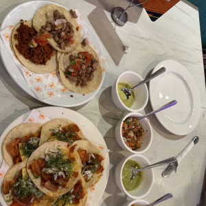 Tacos al pastor sin queso