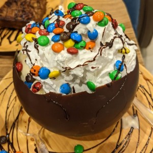 Bowl de chocolate con helado