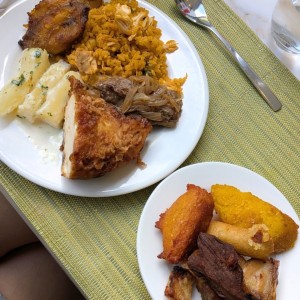 Buffet de la "fondita experience" 