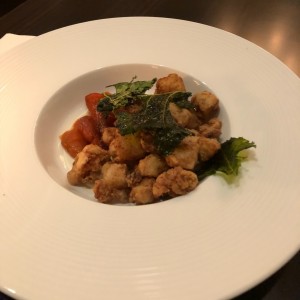cocodrilo en tempura