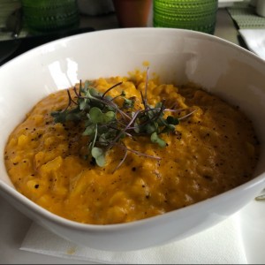Arroz/risoto panameno con Pulpo y coco