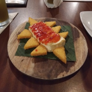 queso blanco con mermelada