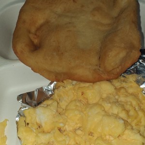 hojaldre con huevo